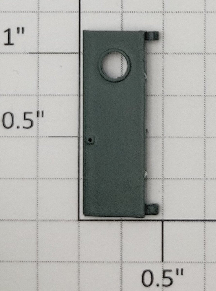 S-Helper 661-20-01 F7 Forest Green Plastic Rear Door with Round Window