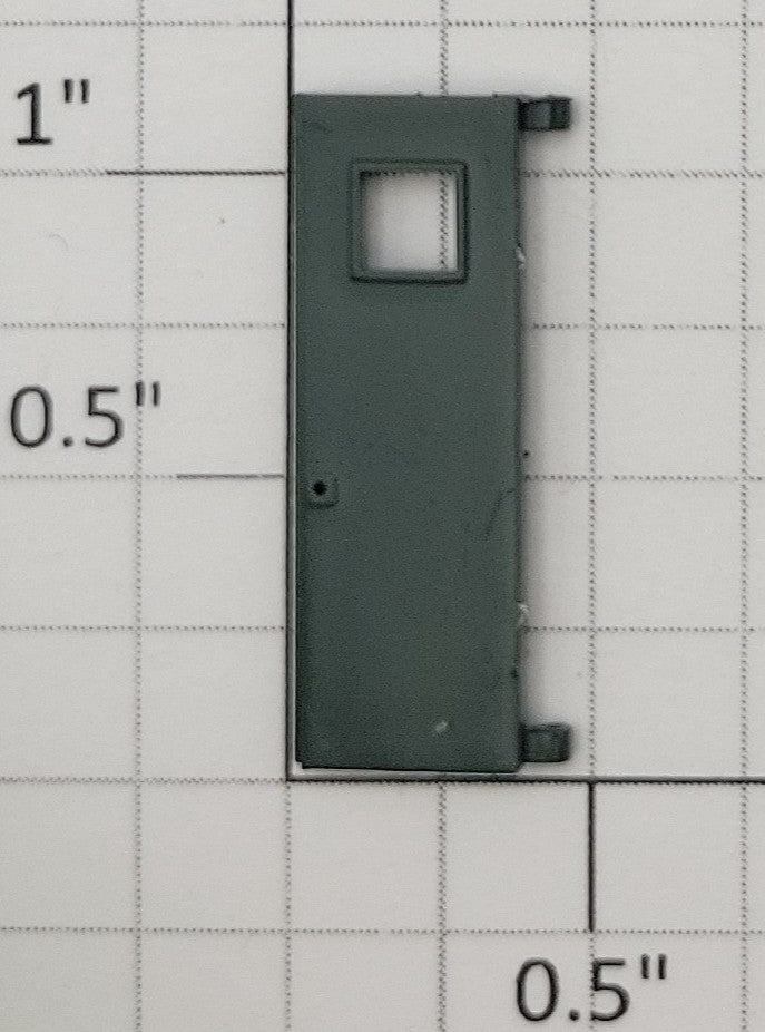 S-Helper 661-20-03 F7 Forest Green Plastic Rear Door with Square Window