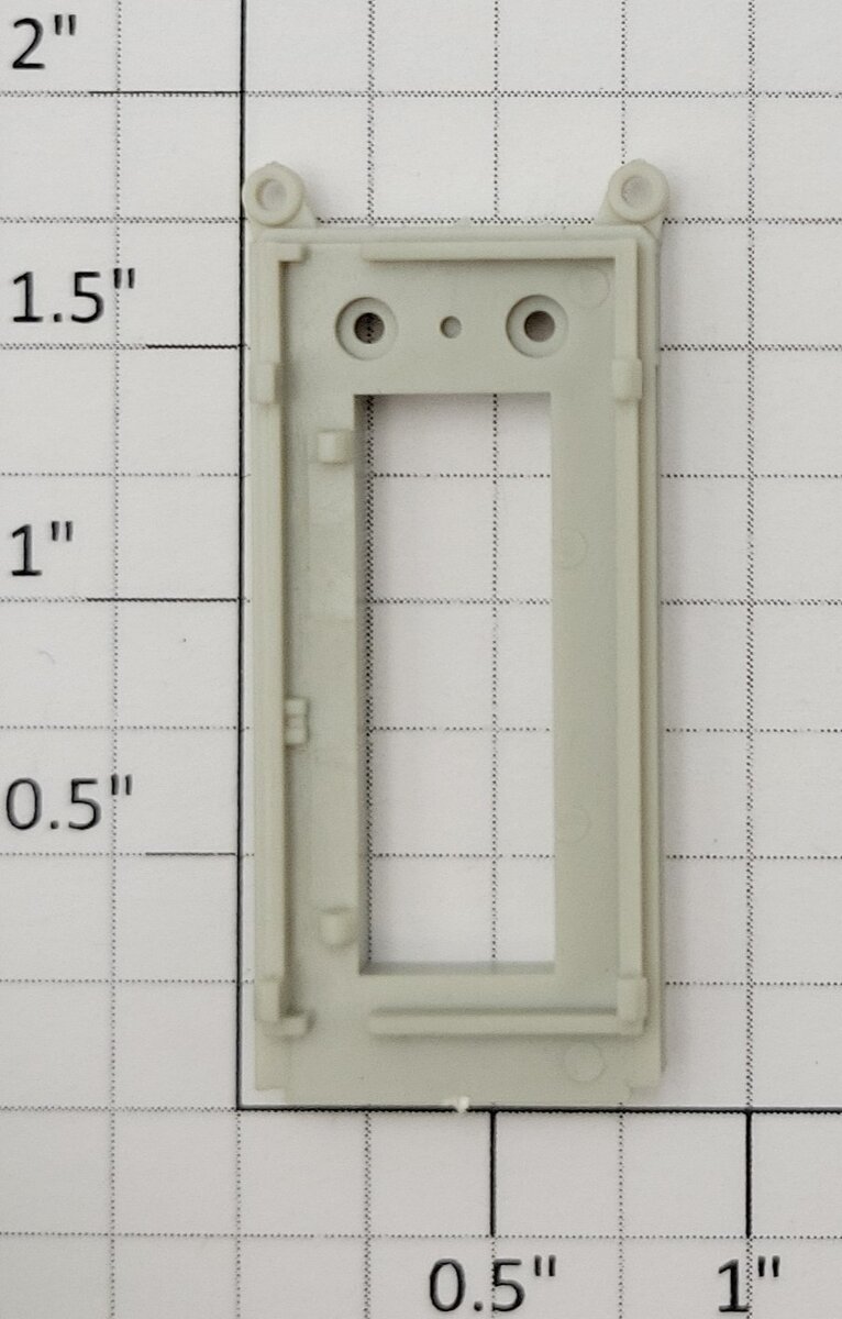S-Helper 661-20-02 Unpainted Plastic Rear Door Frame