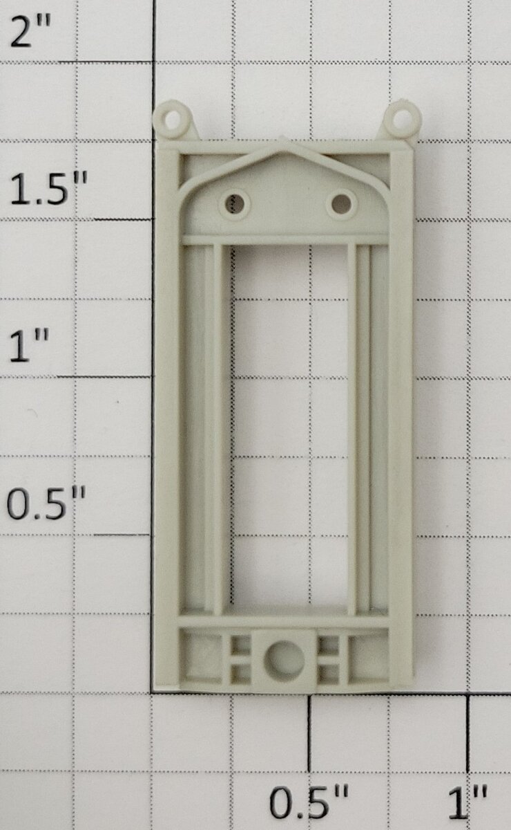 S-Helper 661-20-02 Unpainted Plastic Rear Door Frame