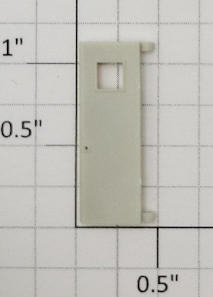 S-Helper 661-20-03 Unpainted Plastic Rear Door with Square Window