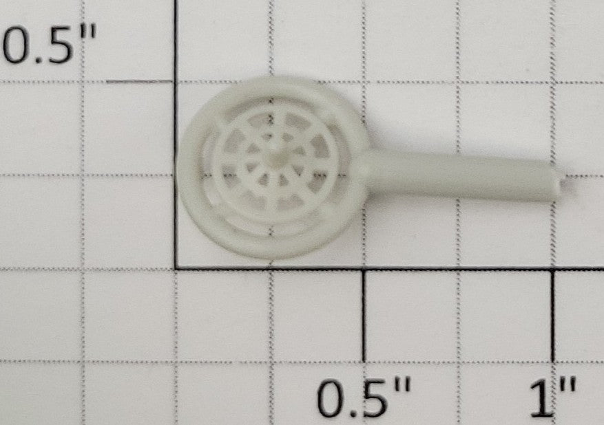S-Helper 1278-06-12 Unpainted Plastic Ajax Hopper Brake Wheel