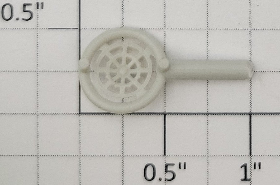 S-Helper 1278-06-12 Unpainted Plastic Ajax Hopper Brake Wheel