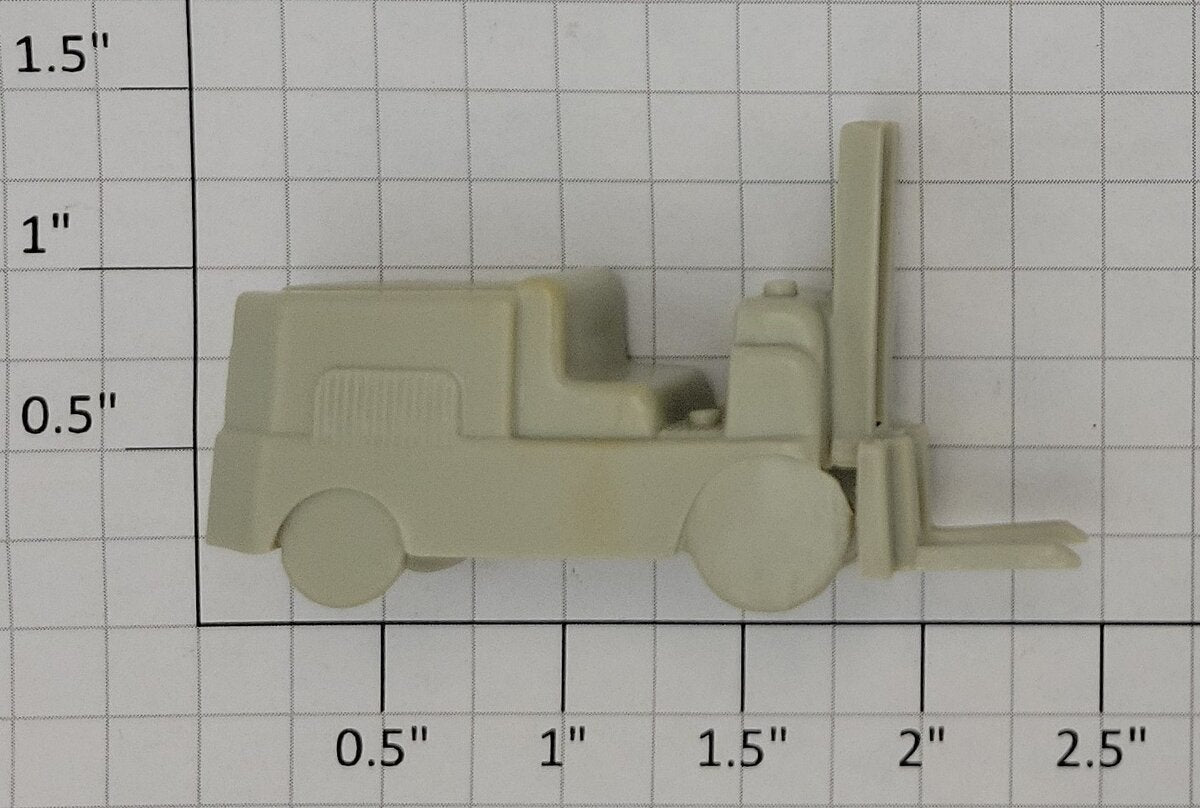 Acme 631-26 Assorted Plastic Warehouse Items Including Hand Truck & Forklift