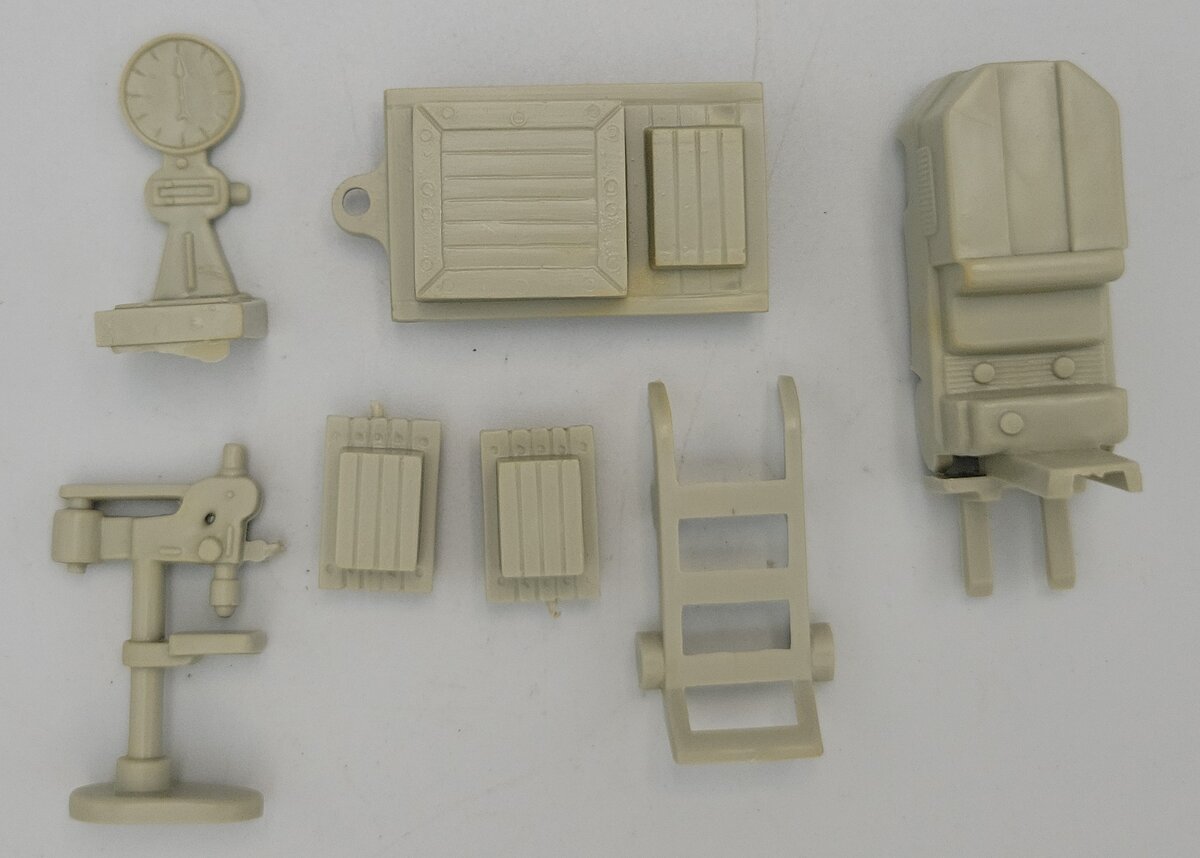 Acme 631-26 Assorted Plastic Warehouse Items Including Hand Truck & Forklift