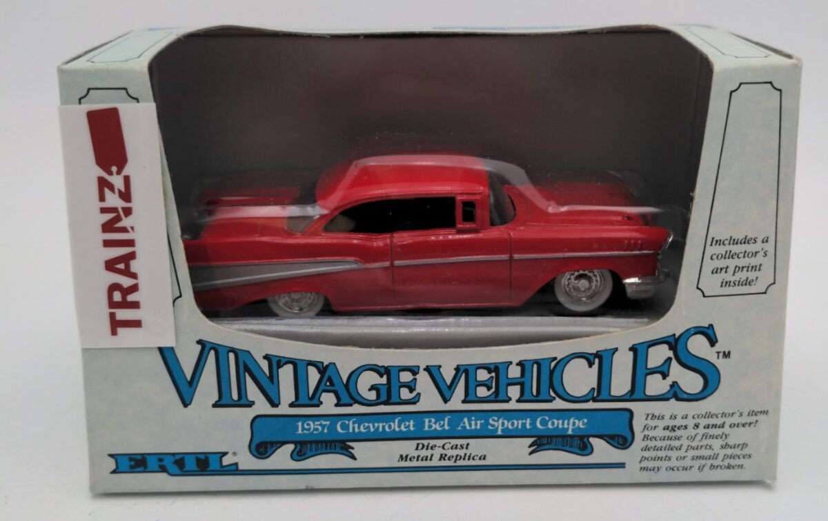 Ertl 2540 1:43 Scale Red Die Cast 1957 Chevrolet Bel Air Sport Coupe