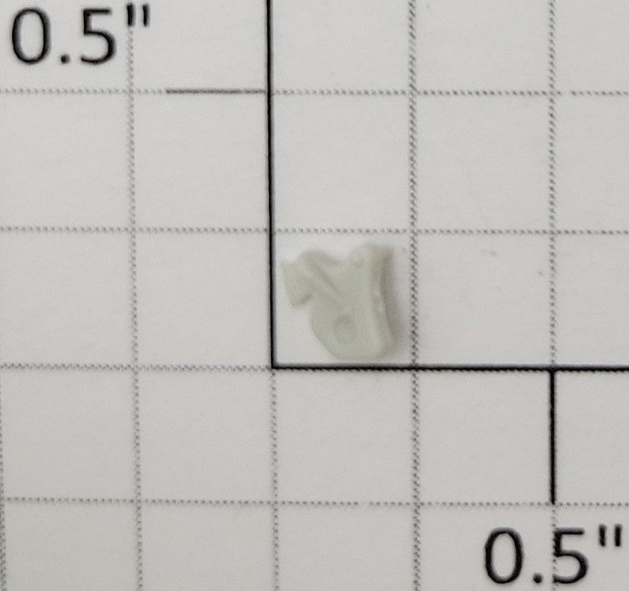 S-Helper 1278-05-11 Unpainted Plastic Left Hand Hopper Door Latch