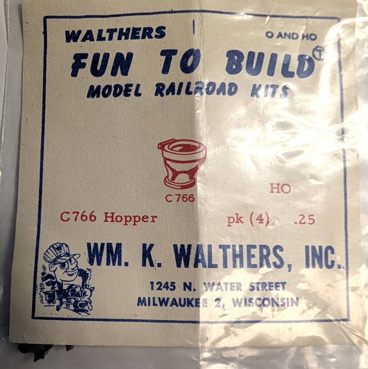 Walthers C766 HO Hopper (Pack of 4)
