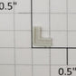 S-Helper 1278-05-01 Unpainted Plastic Hopper Top Corner Plate