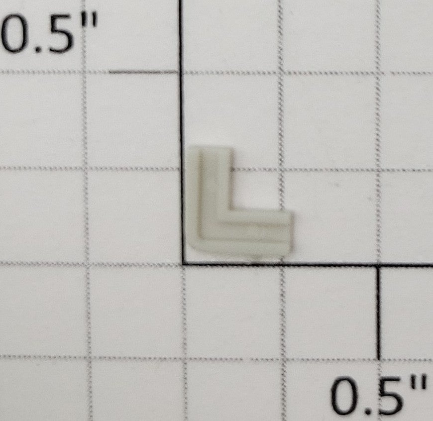 S-Helper 1278-05-01 Unpainted Plastic Hopper Top Corner Plate