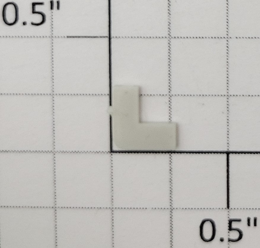 S-Helper 1278-05-01 Unpainted Plastic Hopper Top Corner Plate