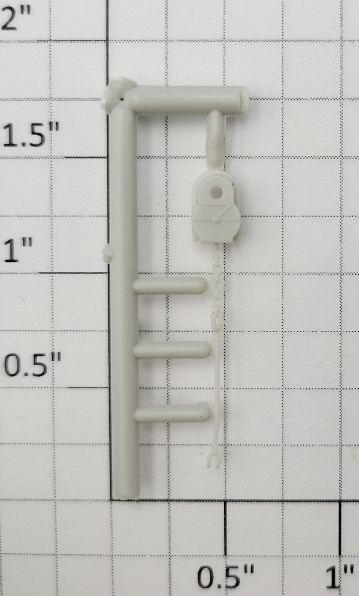 S-Helper 1278-05-05 Unpainted Plastic Ajax Brake Housing with Chain