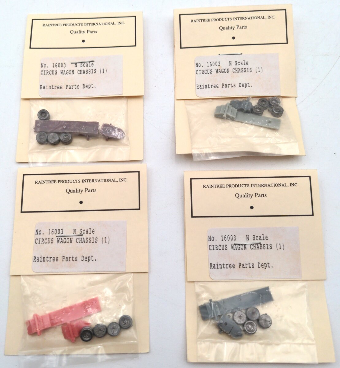 Raintree Products 16003 N Scale Circus Wagon Chassis
