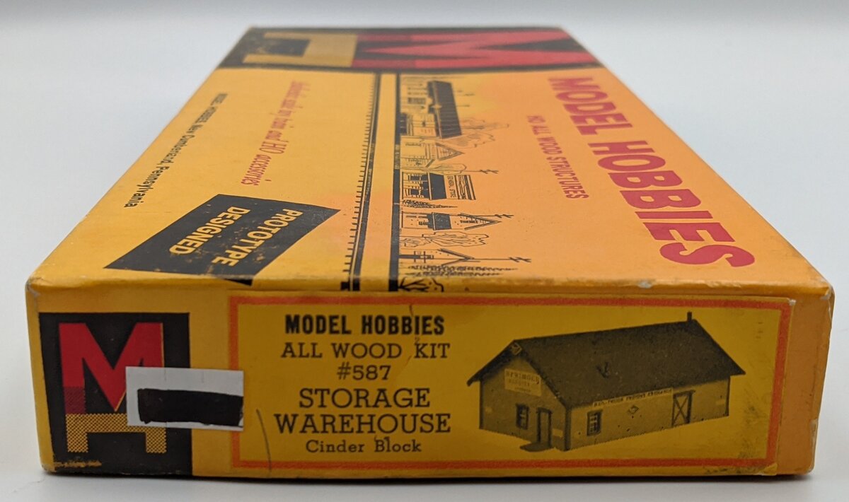 Model Hobbies 587 HO Storage Warehouse Wood Building Kit