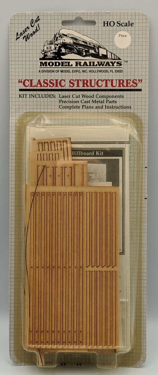 Model Railways 1006 HO Big Billboard Building Kit