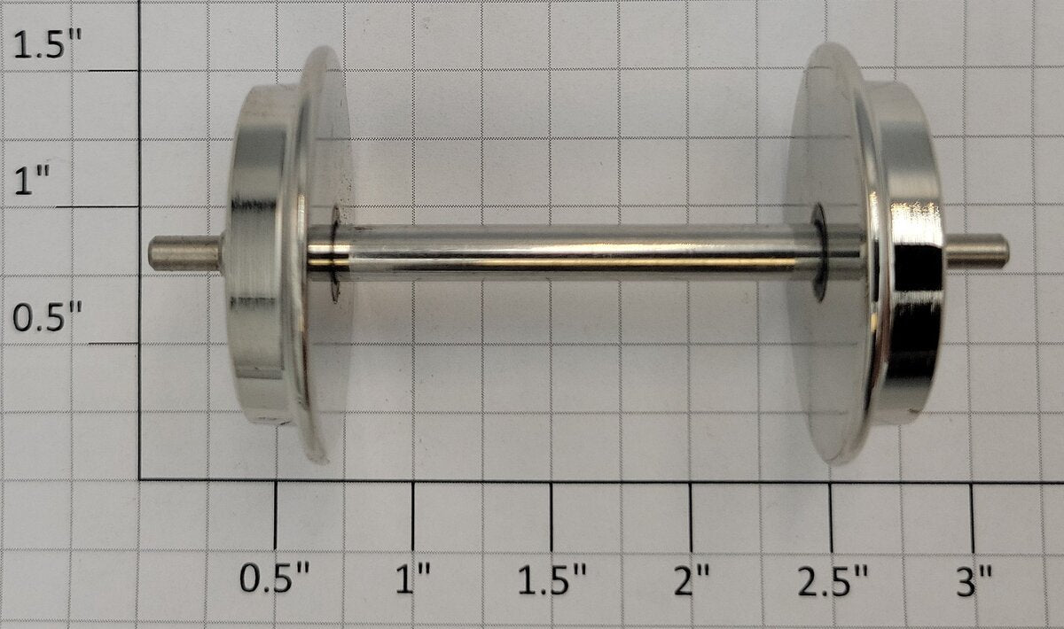 USA Trains R2094-2 G Scale Silver Metal Wheel Set with Silver Axle (Set of 2)