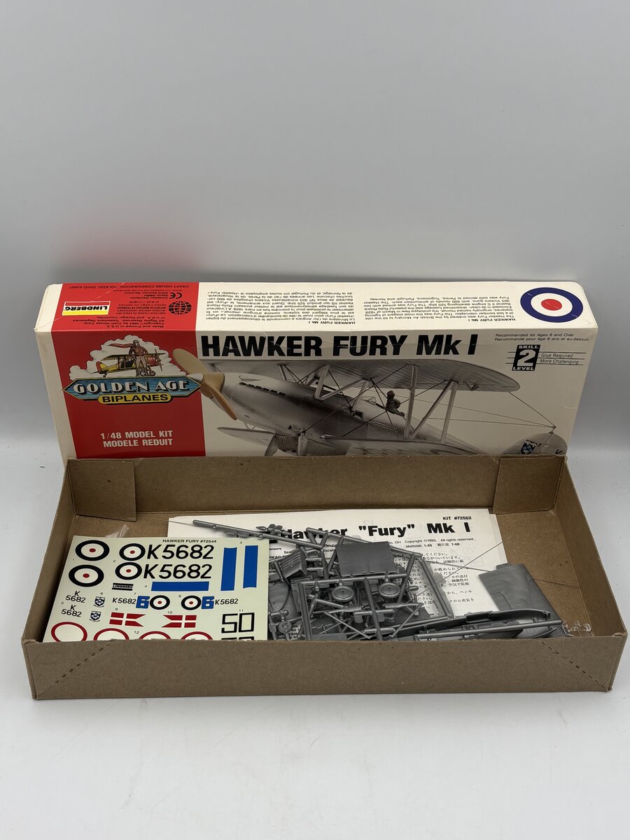 Lindberg 72562 1:48 Hawker Fury Mk 1 Kit