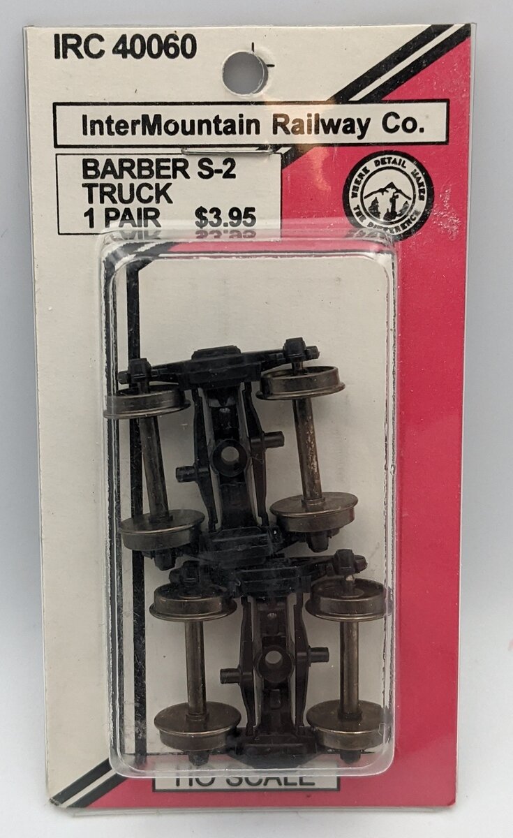 InterMountain 40060 HO Barber S-2 Truck With RP-25 Contour Wheels