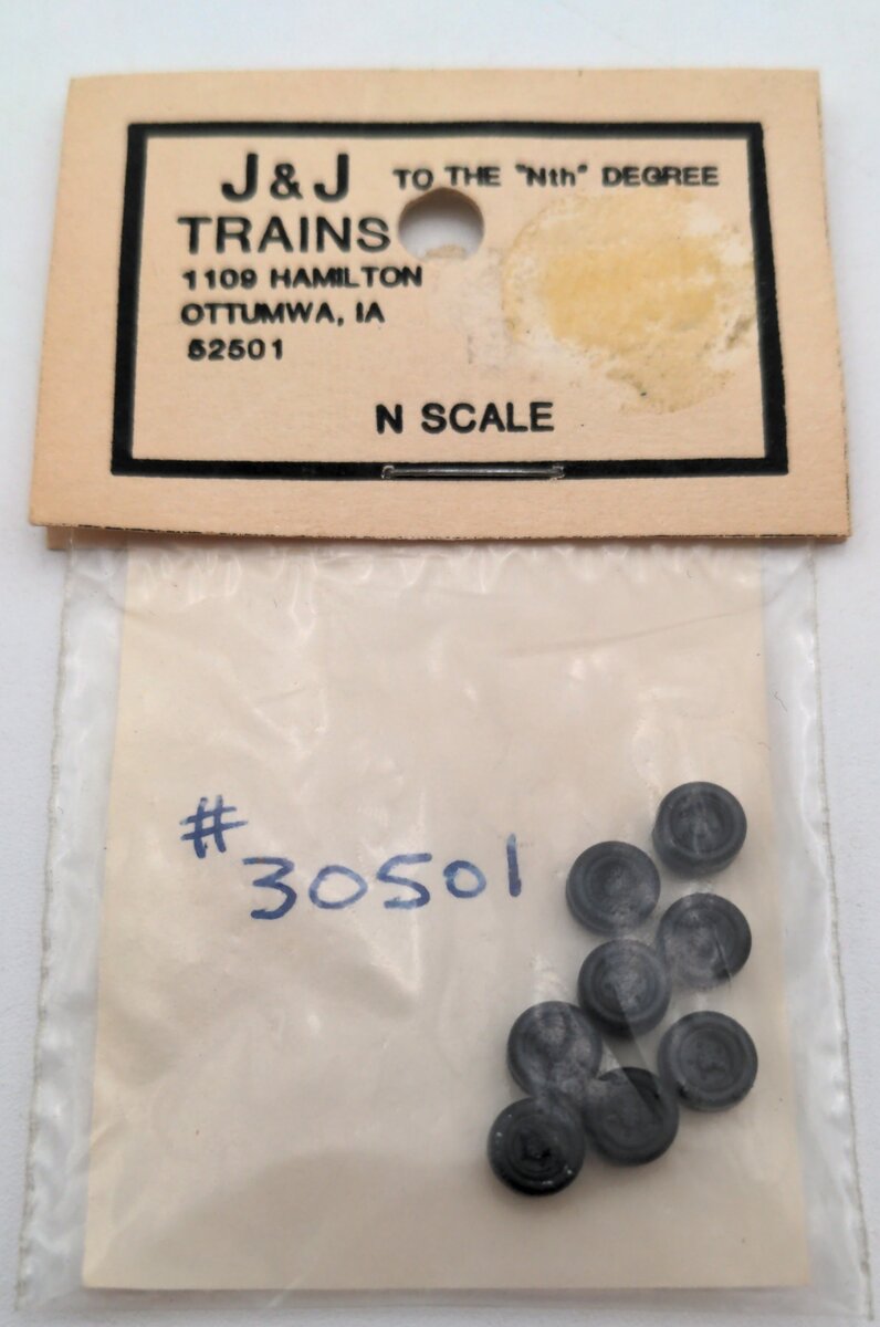 JnJ Trains 30501 N Scale Tires 8 pk.