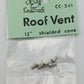 Cibold CC-241 HO Roof Vent 12" Shielded Cone (5 Pack)