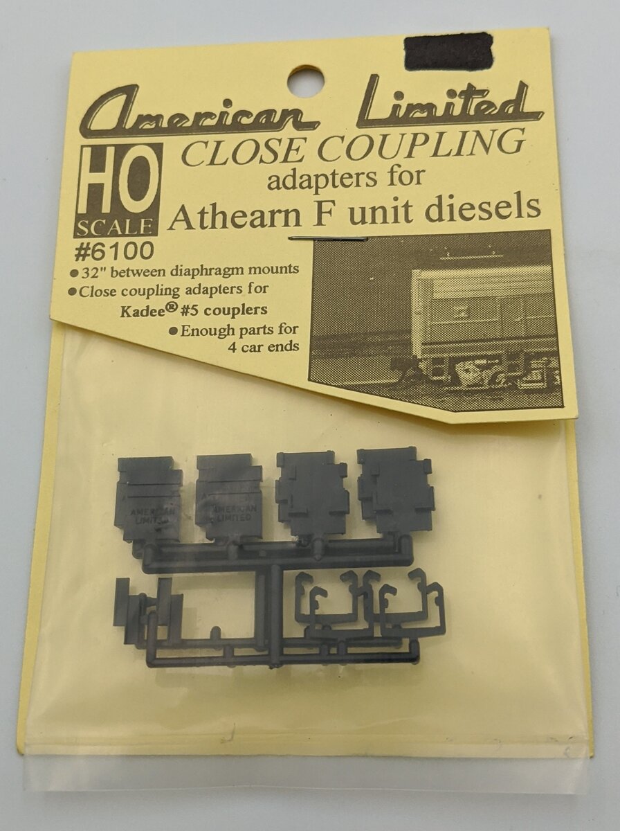 American Limited Models 6100 HO Close Coupling Adapters Athearn F Unit Diesels