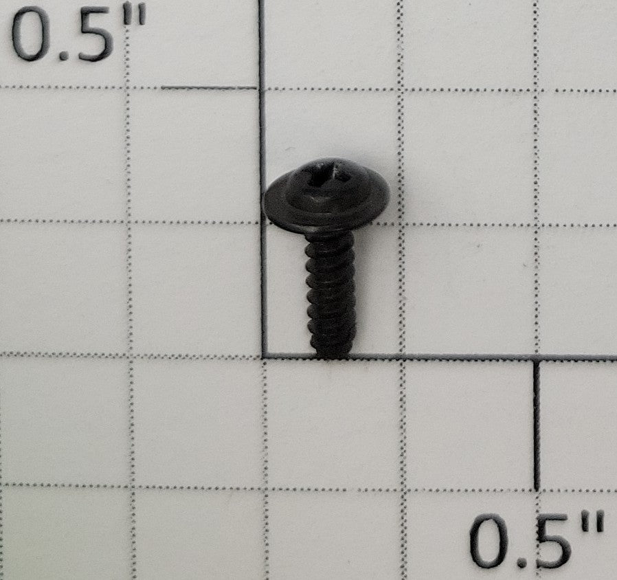 S-Helper 001-23080DPWB M2.5 x 8mm Black Phillips Washer Head Self Tapping Screw