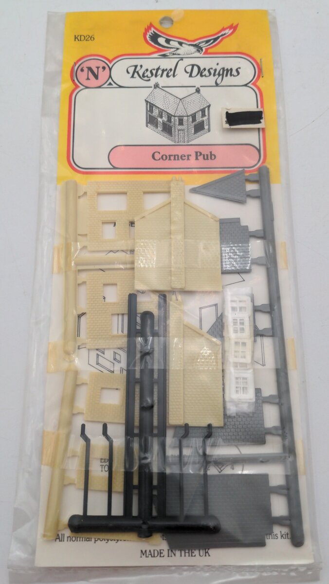 Kestrel Designs KD26 N Scale Corner Pub