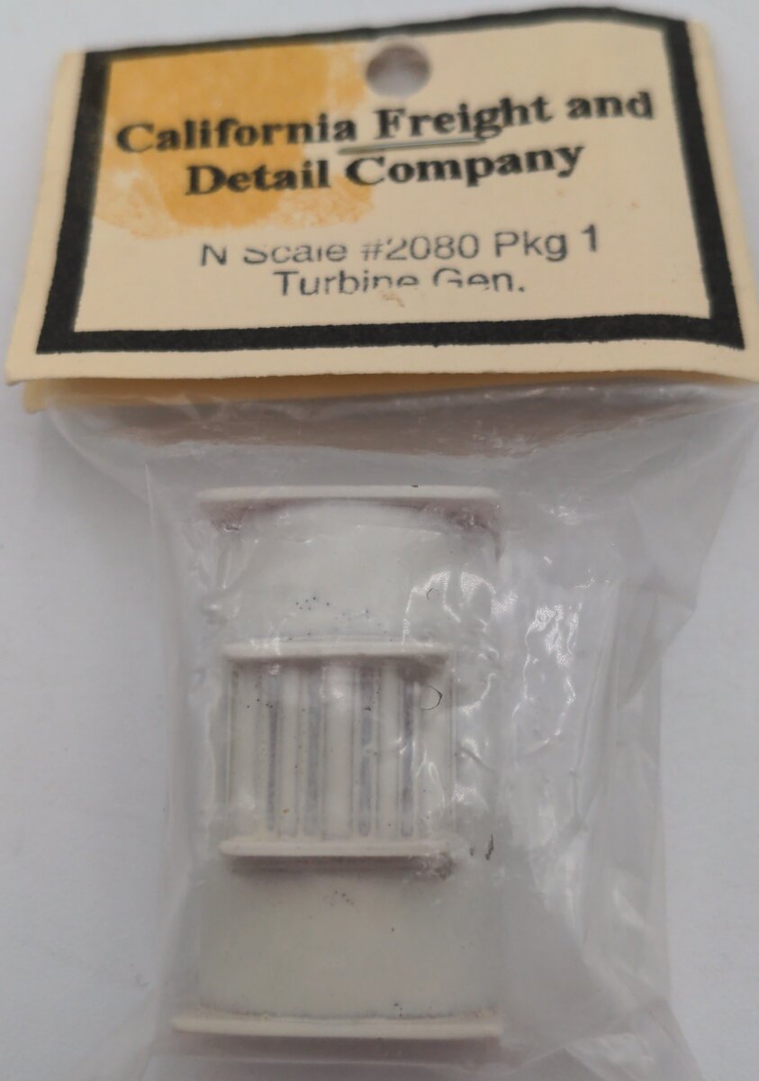 California Freight & Detail 2080 N Scale Turbine Generator pkg. of 1