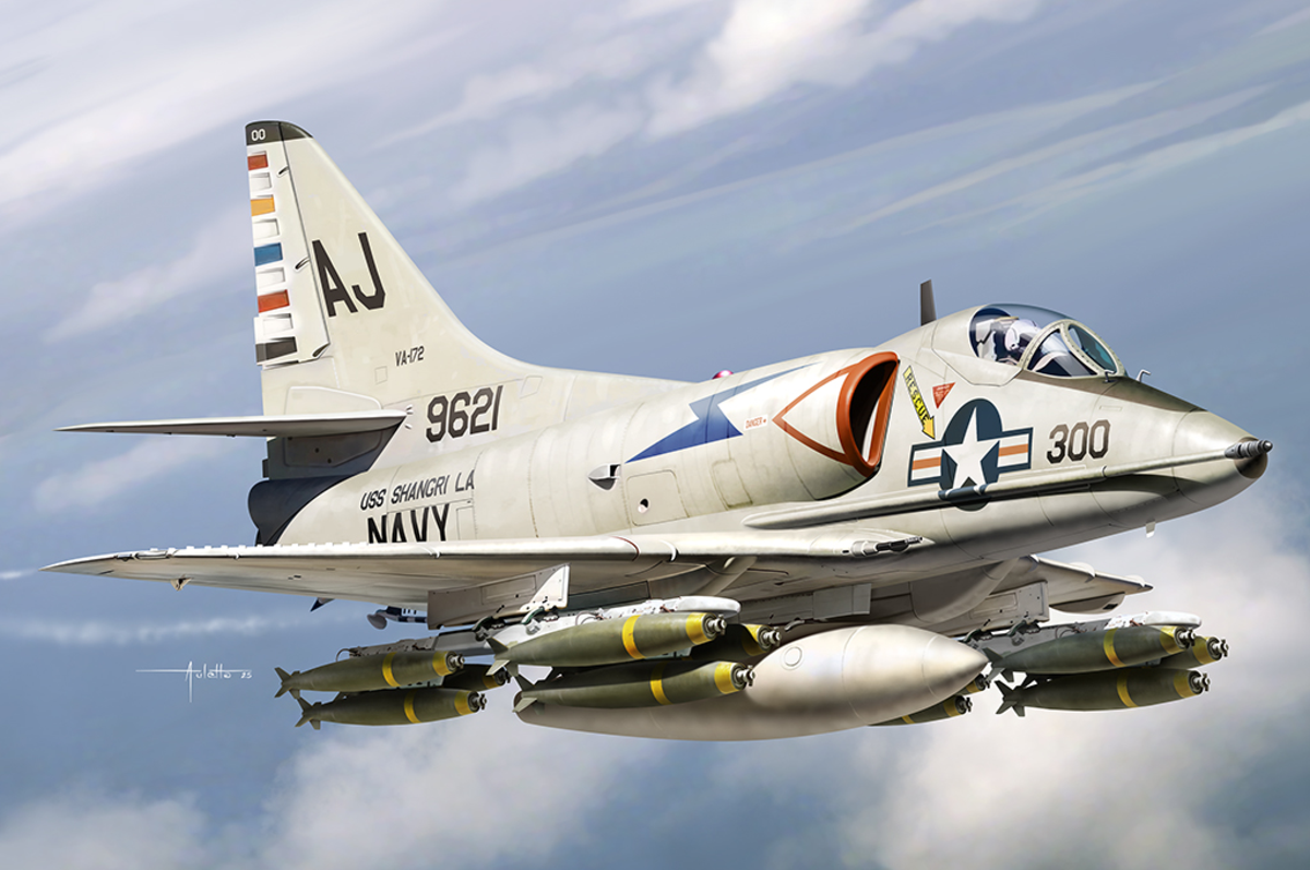 Hobby Boss 81789 1:48 A-4C Sky Hawk Aircraft Plastic Model Kit