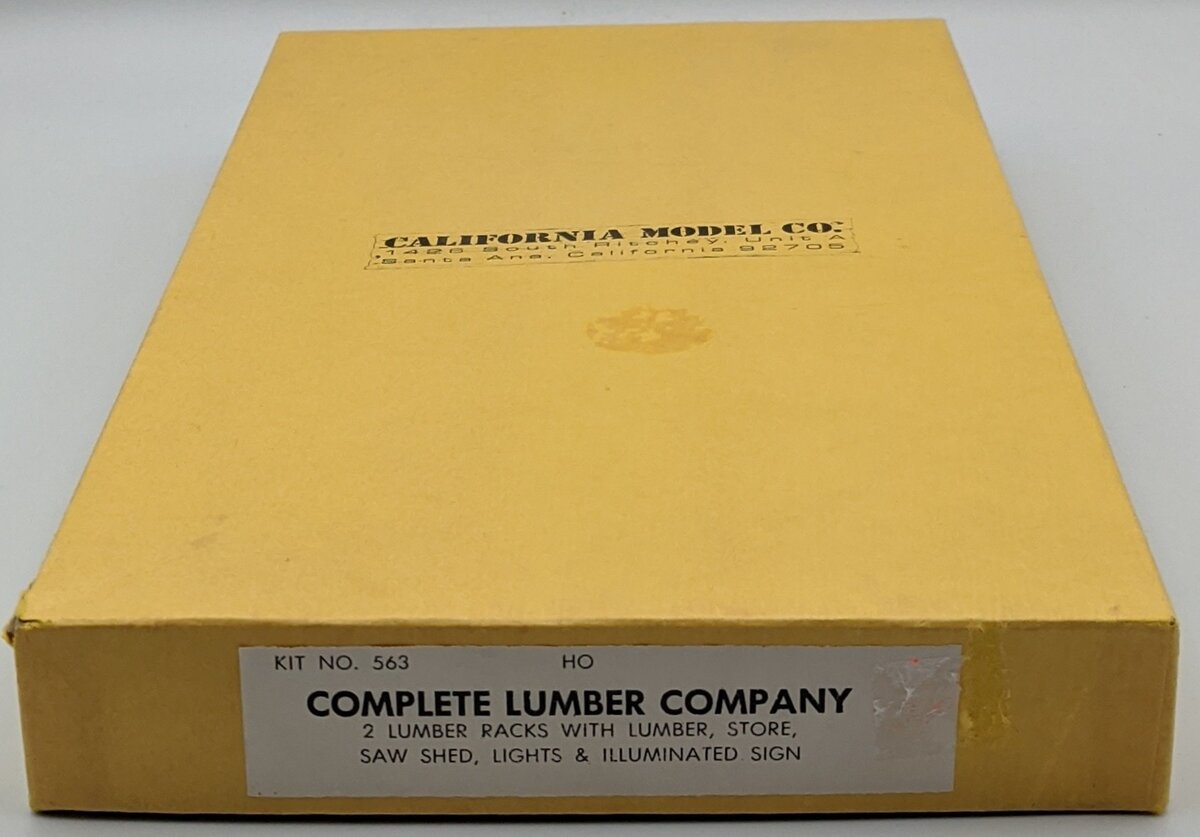 California Model Co 563 HO Complete Lumber Company Building Kit