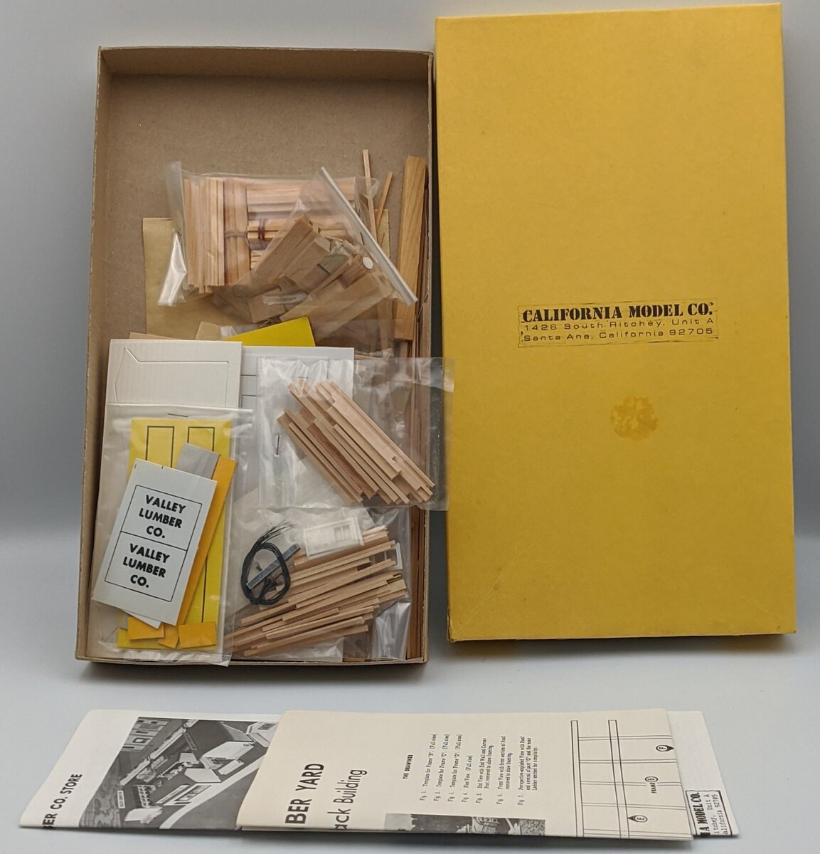 California Model Co 563 HO Complete Lumber Company Building Kit