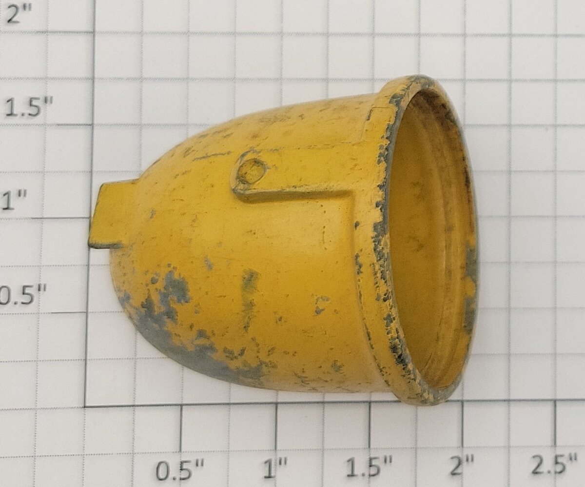 American Flyer XA8862Y S Gauge Yellow Searchlight Housing with Reflector
