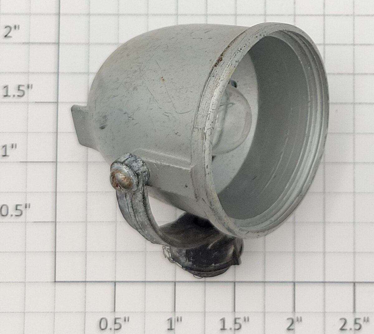 American Flyer XA8862SB S Silver Metal Searchlight / Floodlight Housing