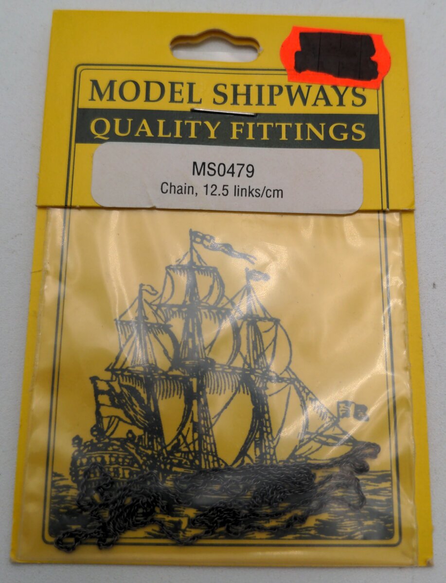 Model Shipways MS0479 Chain 12.5 Links/cm