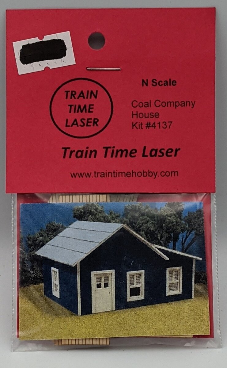 Train Time Models 4137 N Coal Company House Building Kit