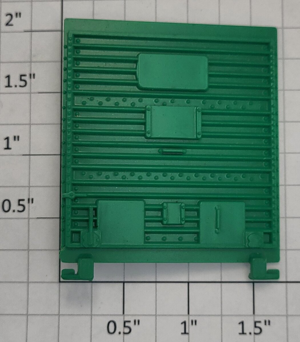 Lionel 9716-12 Bright Green Multi-Panel Boxcar Door with Guides