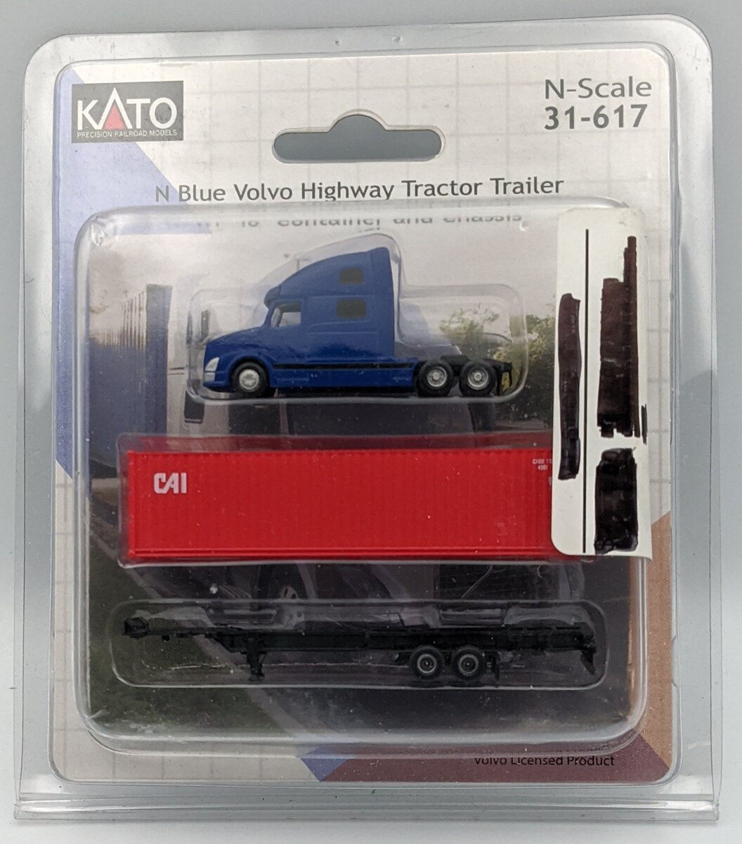 Kato 31-617 N Maersk/Sealand Highway Tractor Trailer W/40' Container Chassis