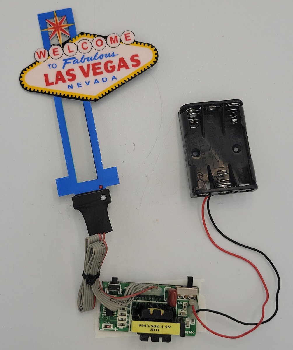 Miller Engineering 1251 HO Animated "Welcome to Las Vegas" Sign w/ Controller