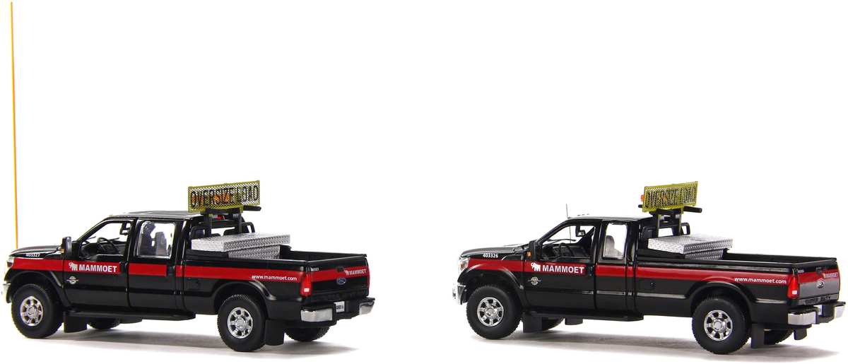 Sword Precision Scale Models 410217 Mammoet Ford F250 Pickup Truck Escort Set