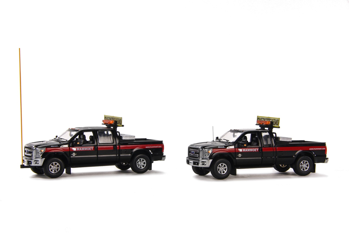 Sword Precision Scale Models 410217 Mammoet Ford F250 Pickup Truck Escort Set
