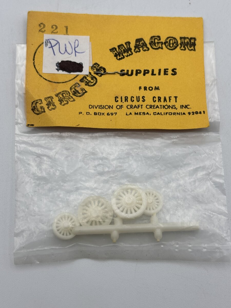 Circus Craft 221 HO Circus Wagon Supplies (Wheels)
