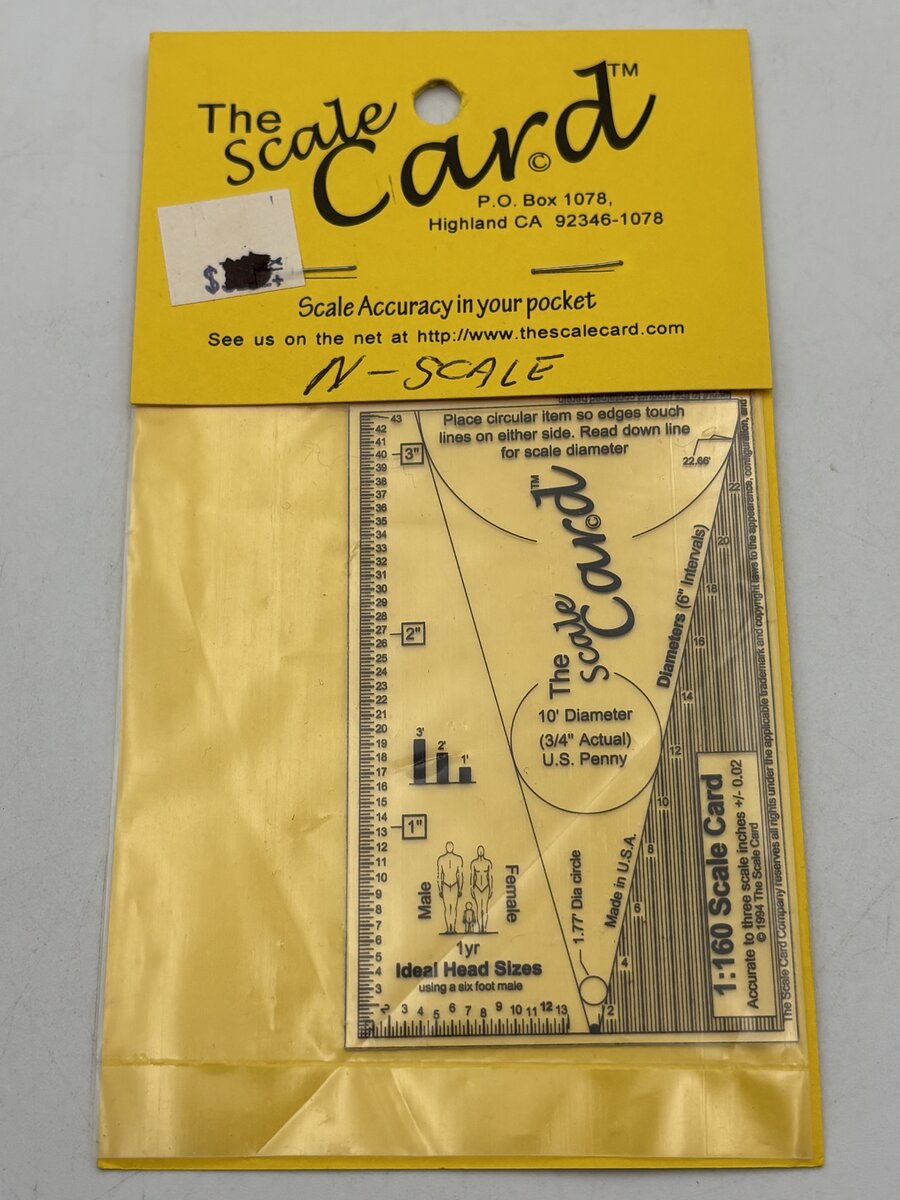 The Scale Card 1:64 Scale Figure Card Building Tool