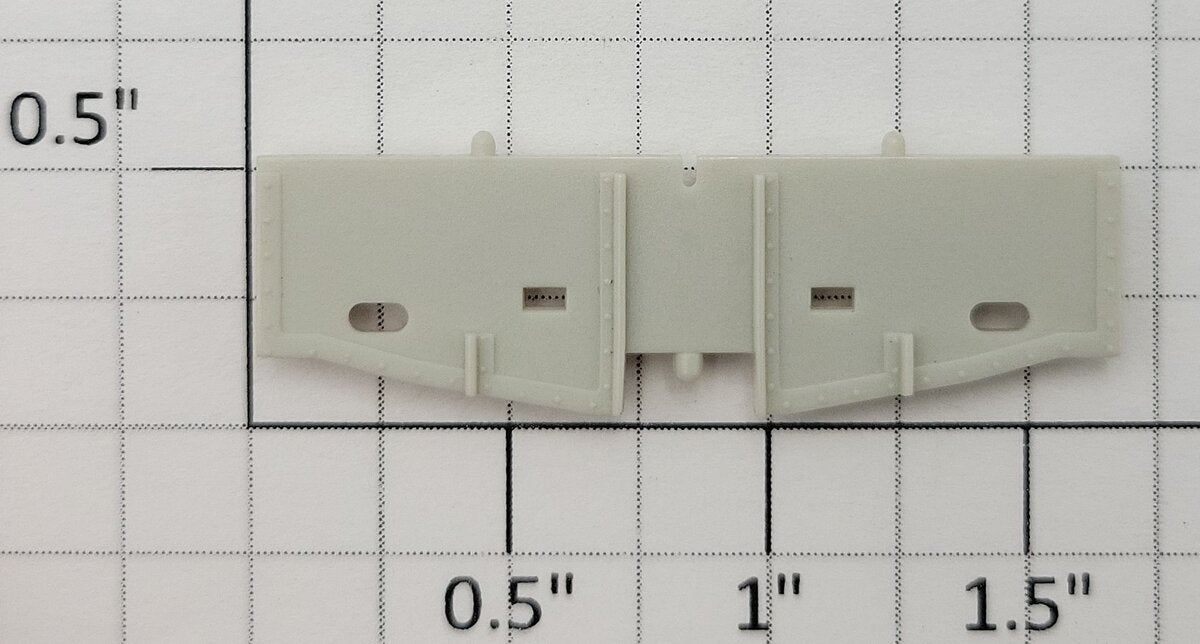 S-Helper 1278-04-01 Unpainted Plastic Vertical Hopper Bolster