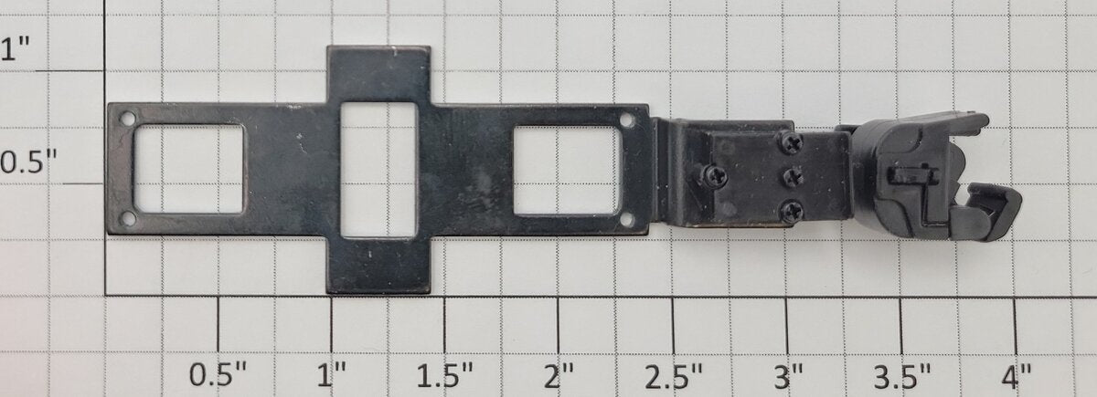 S-Helper 661-M001 S Scale AF F3/F7 Front Coupler and Bracket Assembly - Long
