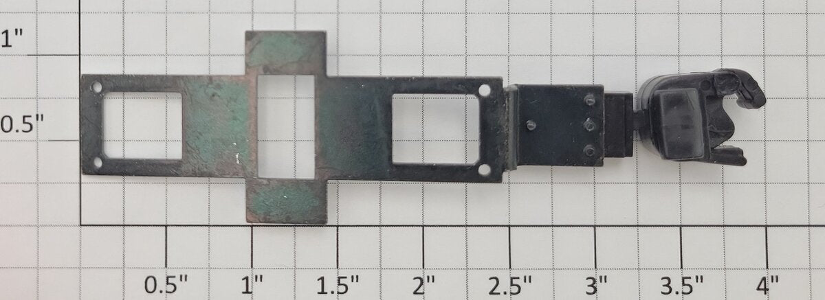 S-Helper 661-M001 S Scale AF F3/F7 Front Coupler and Bracket Assembly - Long