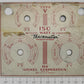 Lionel V-107R O Gauge Type "V" 150 Watt Trainmaster Metal Nameplate w/ Red Print