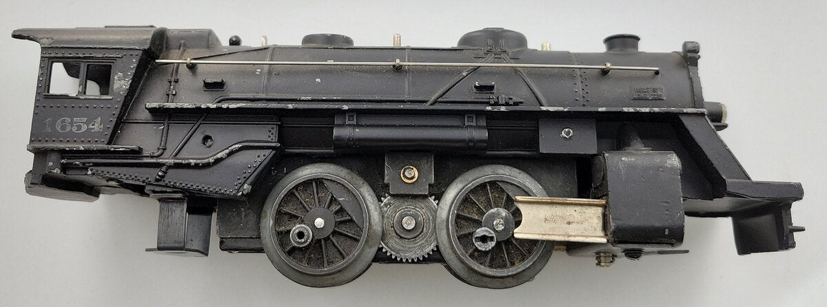 Lionel 1654-7 Black O Gauge 2-4-2 Postwar Steam Locomotive Parts/Restore