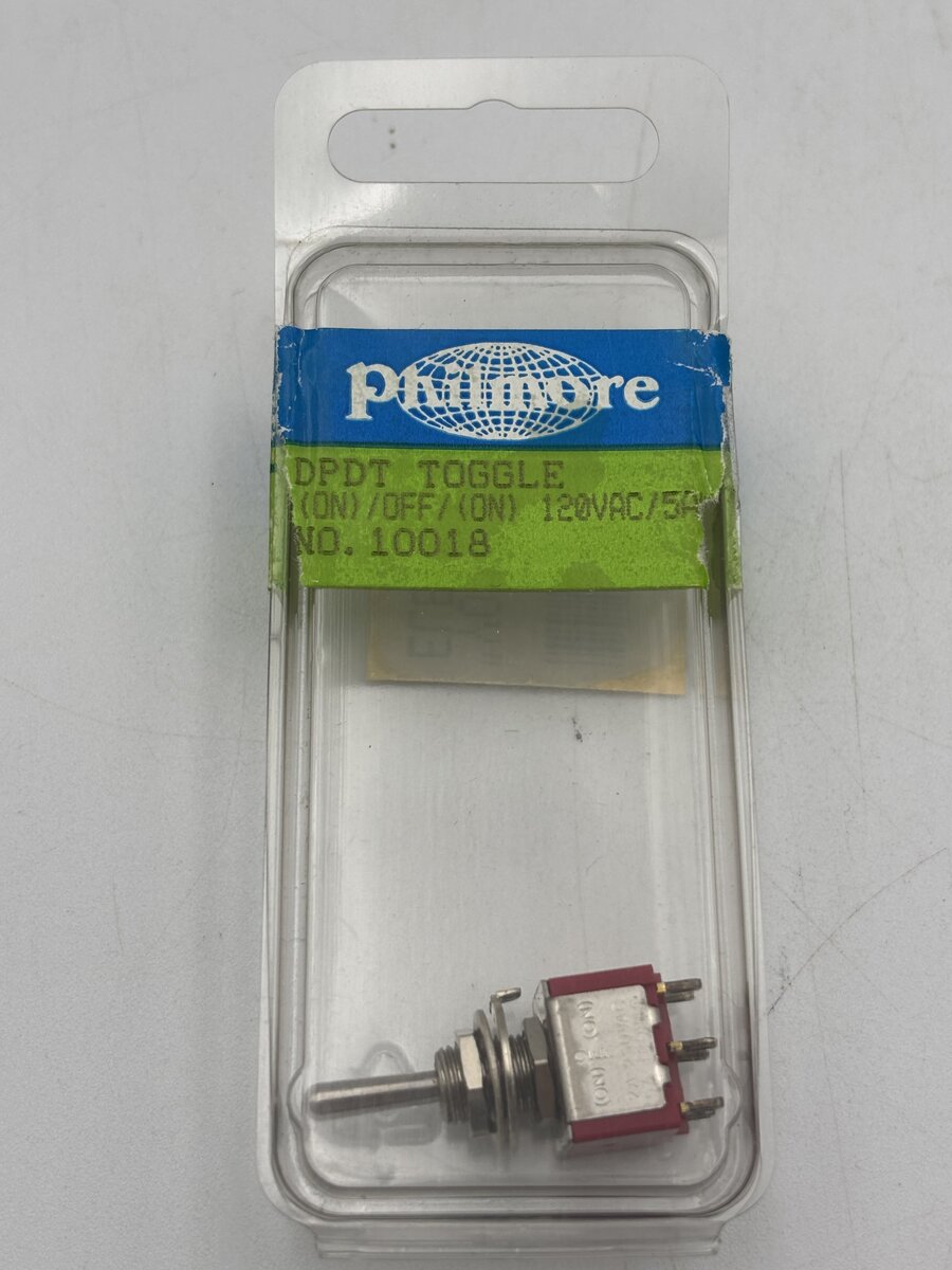 Philmore 10018 DPDT On-Off-On Mini Toggle Switch