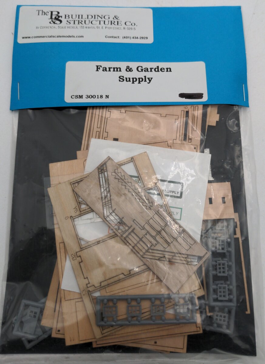 The Building & Structure 30018 N Scale Farm & Garden Supply Kit