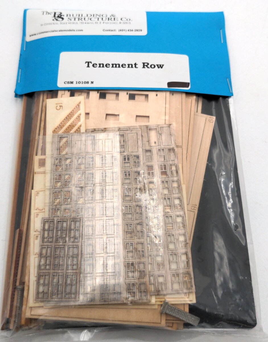 The Building & Structure 10108 N scale Tenement Row Kit